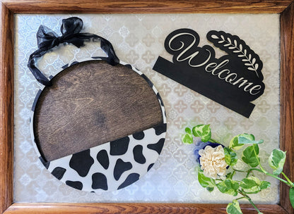 COW PRINT Interchangeable Door Hanger (Special Edition)