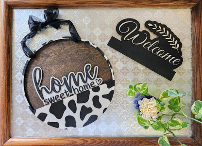 COW PRINT Interchangeable Door Hanger (Special Edition)