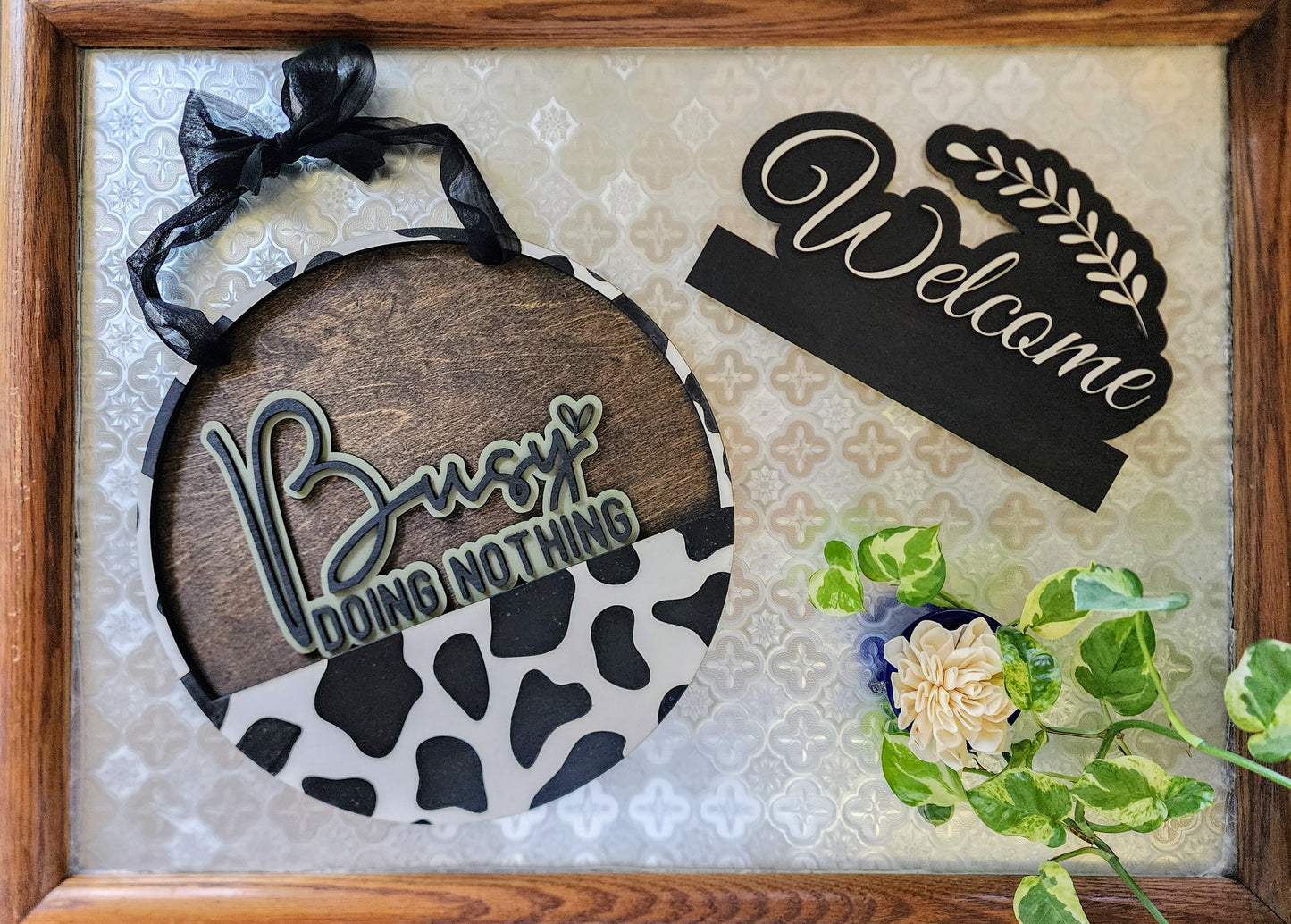 COW PRINT Interchangeable Door Hanger (Special Edition)