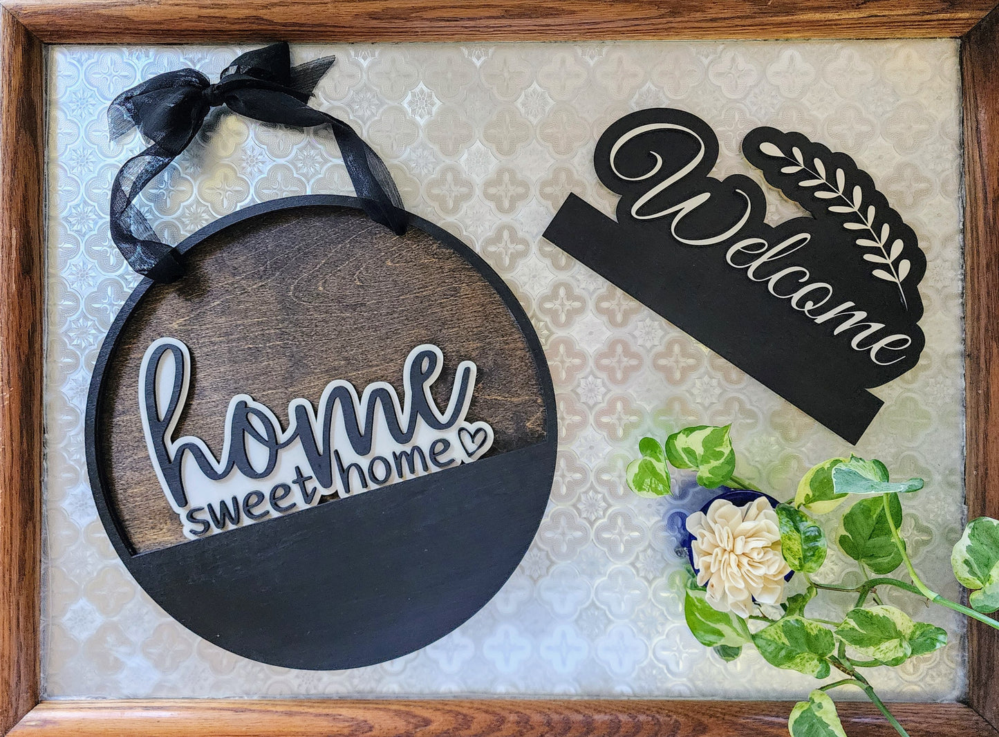 Black/Dark Walnut - Interchangeable Door Hanger