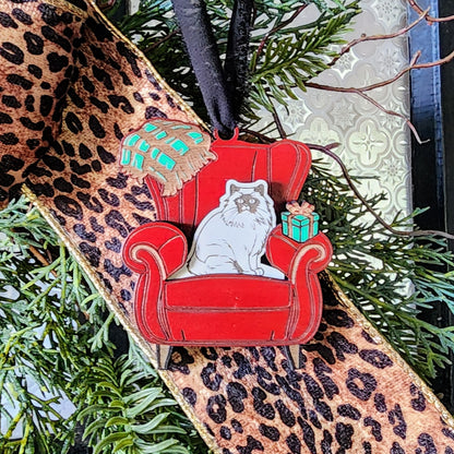 "Comfy Cats" Ornament w/Interchangeable Inserts