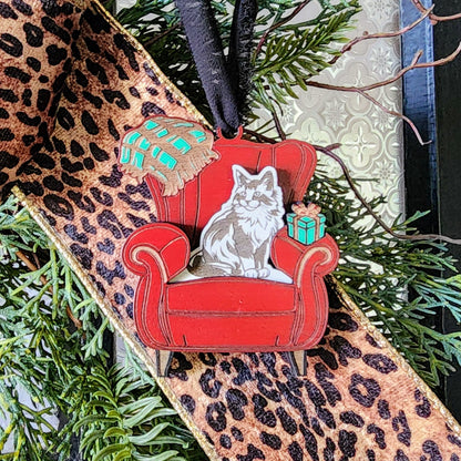 "Comfy Cats" Ornament w/Interchangeable Inserts