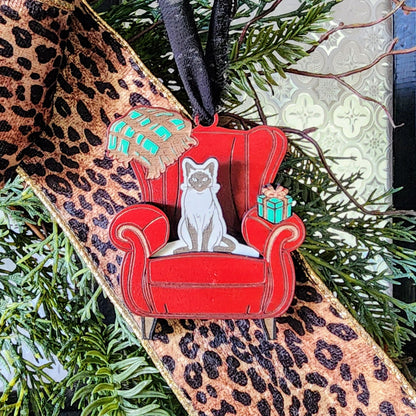 "Comfy Cats" Ornament w/Interchangeable Inserts