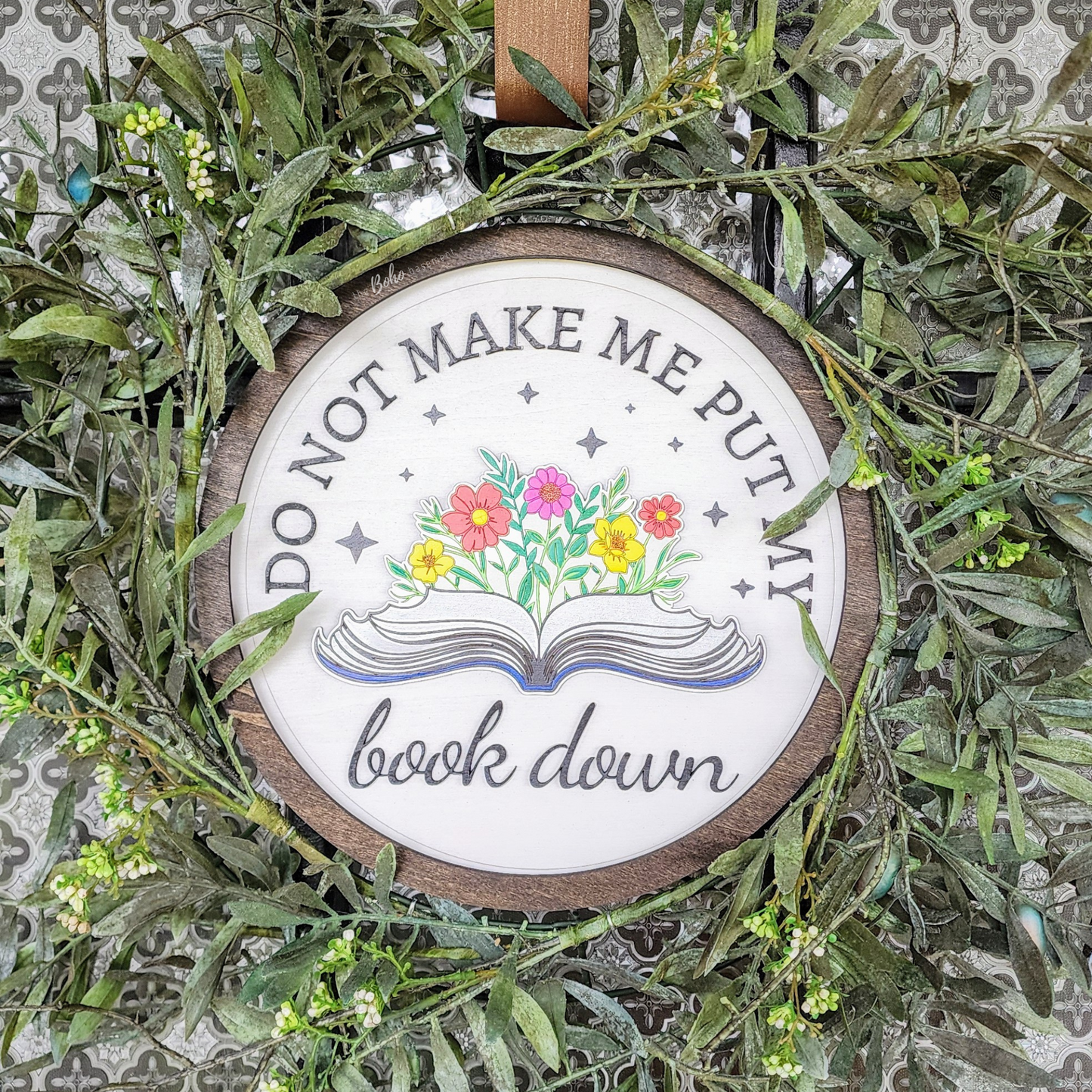 "Do Not Make Me Put My Book Down" Door Hanger INSERT