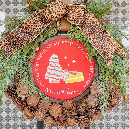 "Home for Christmas Tree Cakes" Door Hanger INSERT