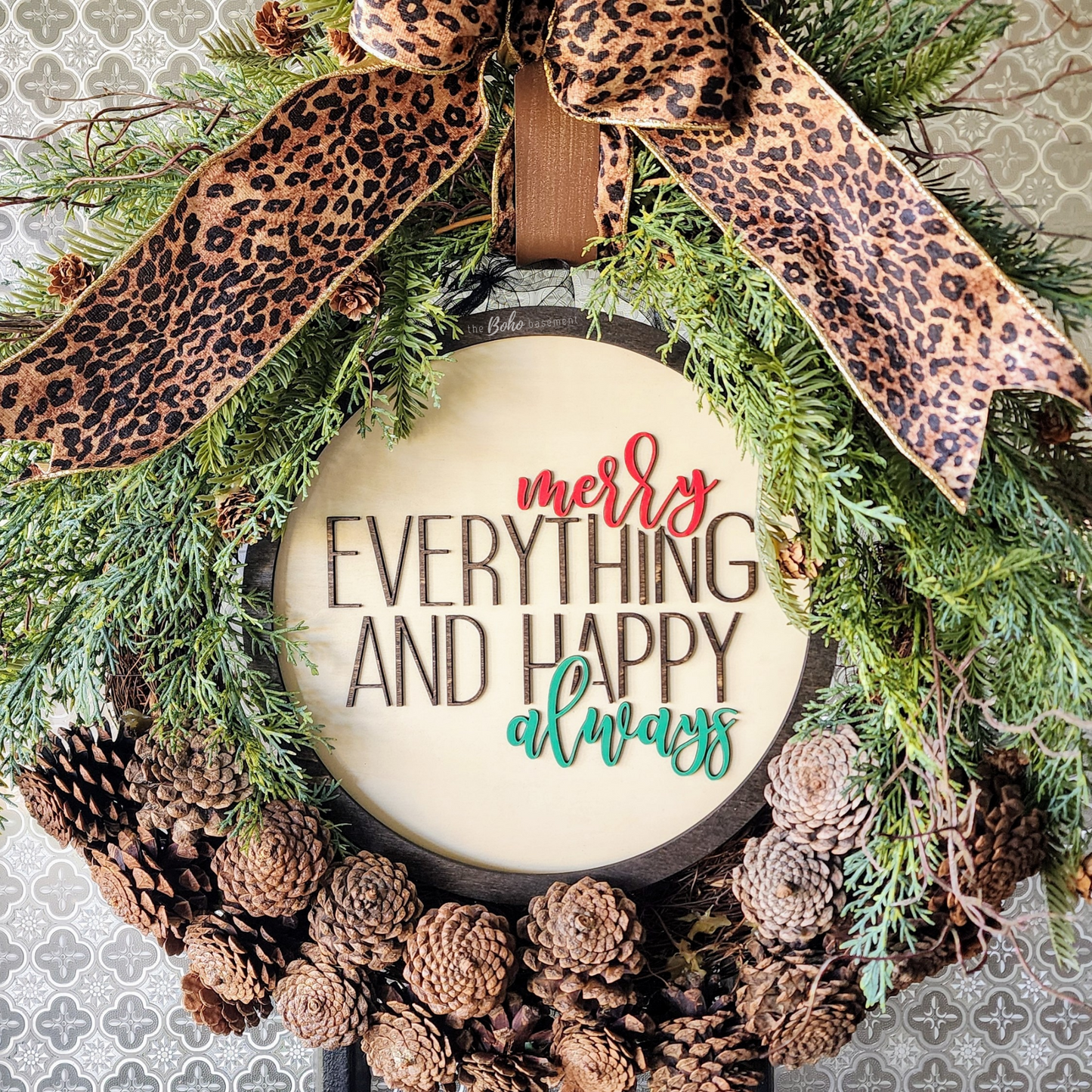 Cashmere "Merry Everything" Door Hanger INSERT