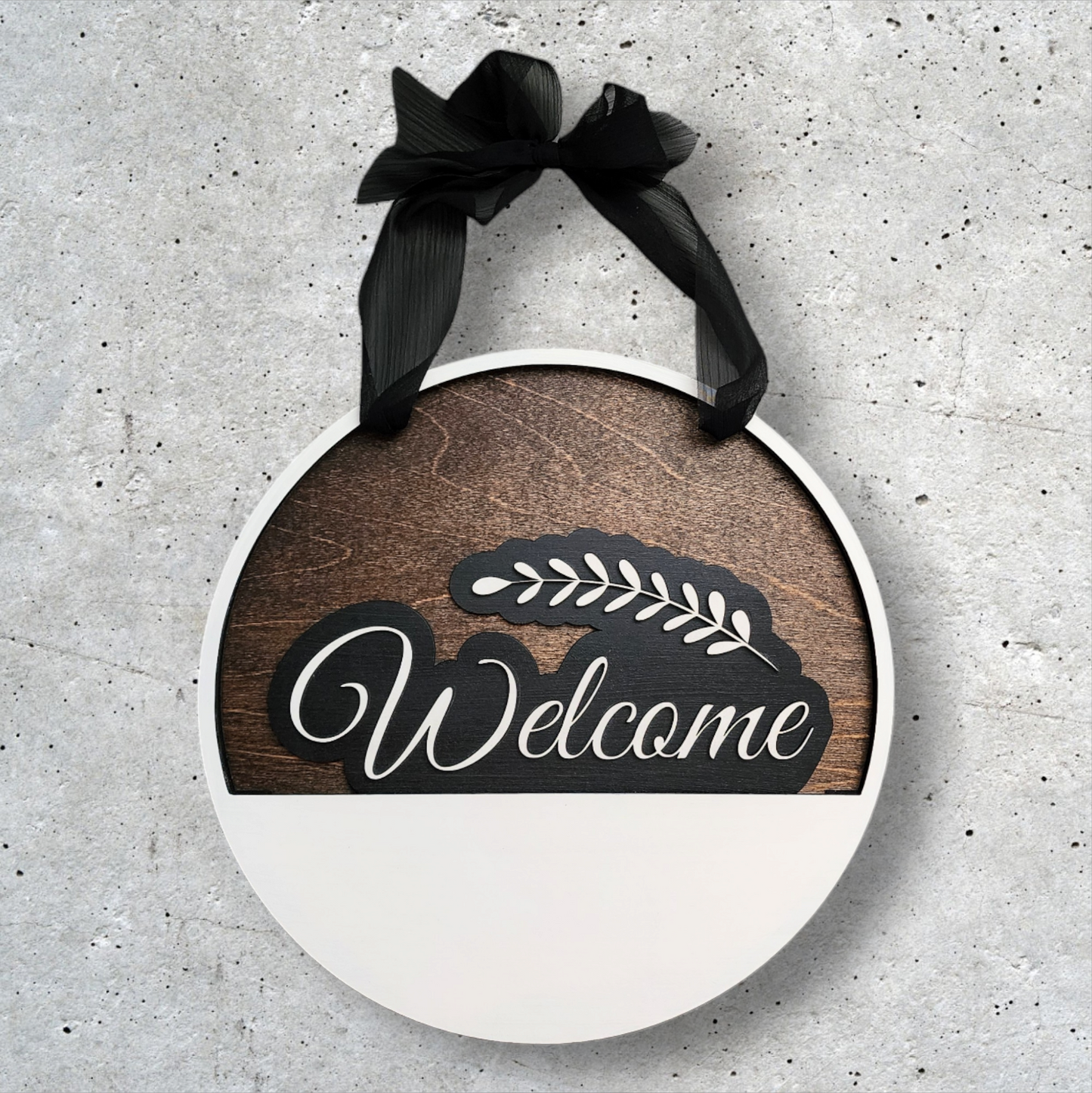 White/Dark Walnut - Interchangeable Door Hanger