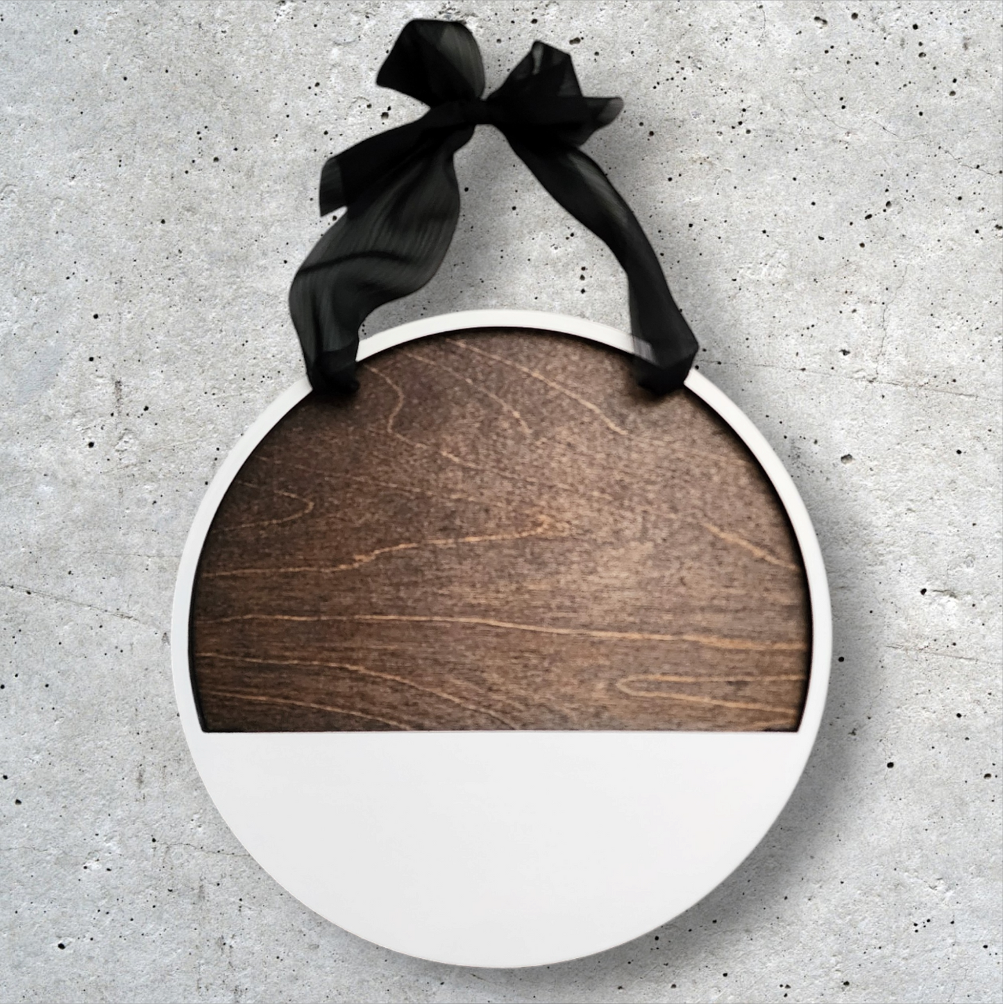 White/Dark Walnut - Interchangeable Door Hanger