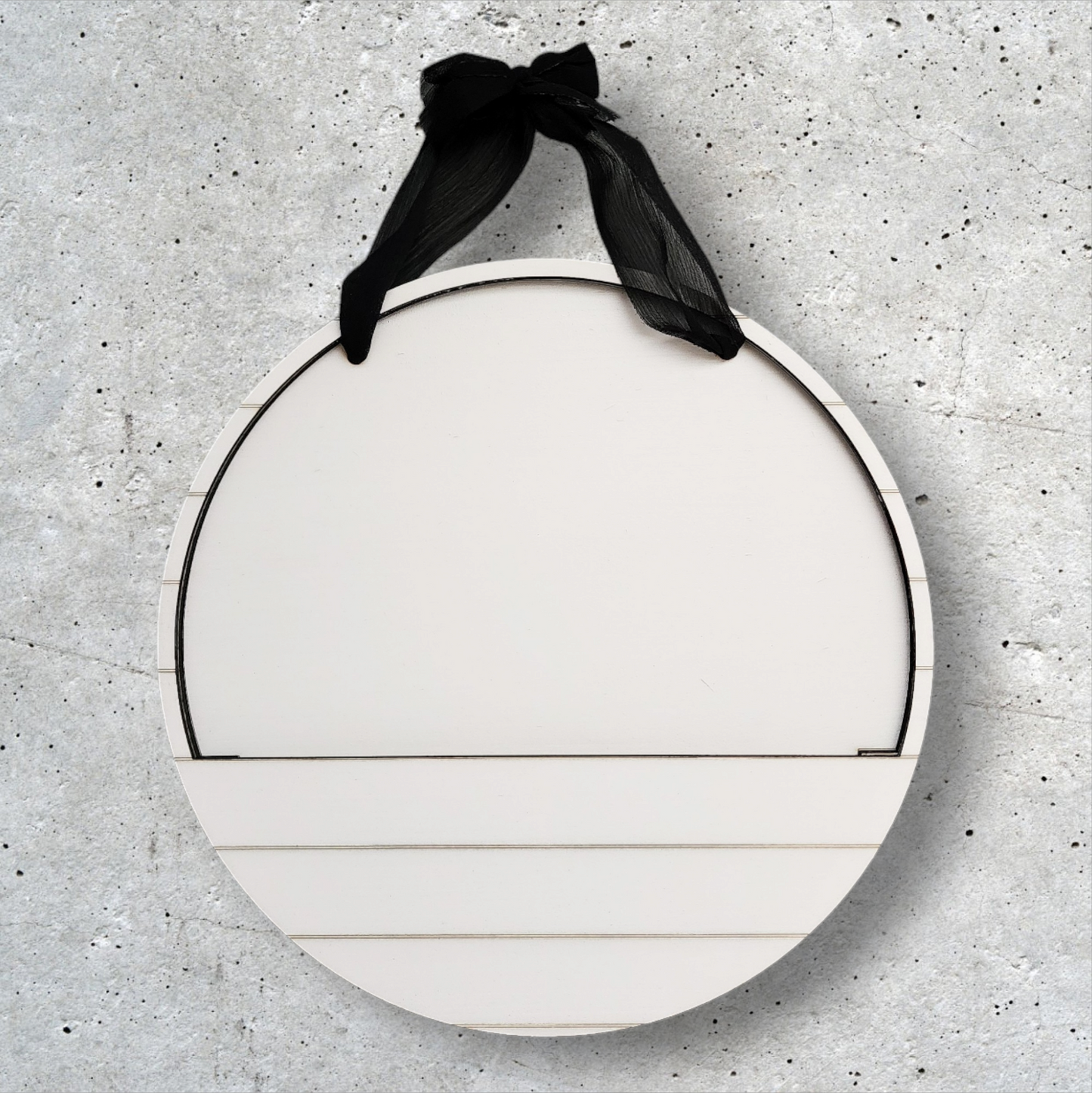 White "Shiplap" - Interchangeable Door Hanger